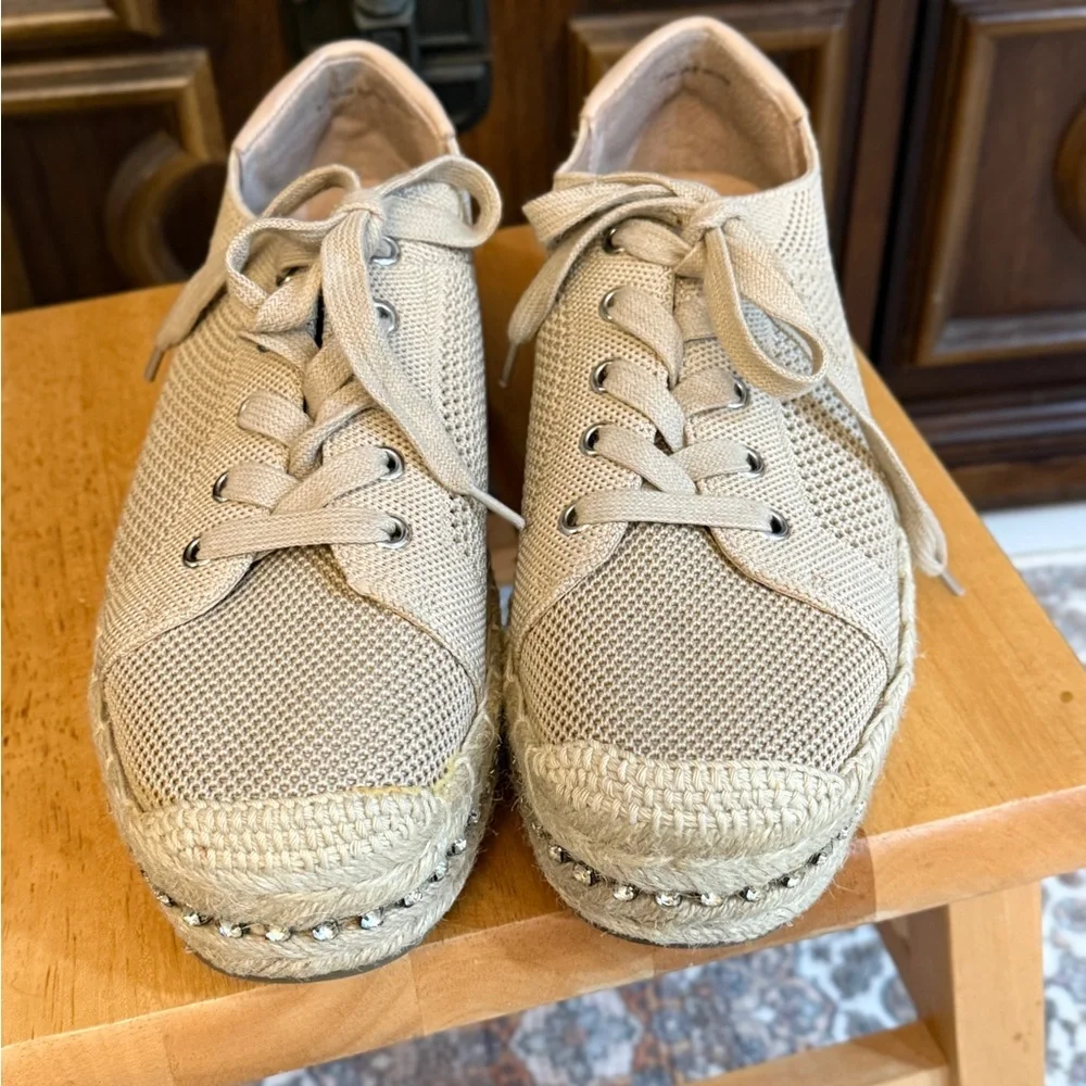 Chelsea & Violet‎ Beige Espadrille Sneakers
